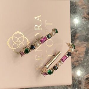 Elegant Multicolor Hoop Earrings